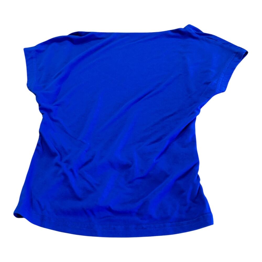 SHEIN Royal Blue T-Shirt Back Cut out Size 2